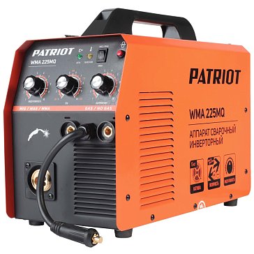 Изображение товара Полуавтомат сварочный инверторный Patriot WMA 225MQ 605301755, MIG/MAG/MMA