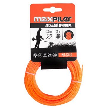 Изображение товара Леска для триммера Maxpiler MLT-12015 2мм 15м квадрат крученый
