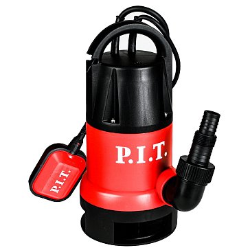 Изображение товара Насос дренажный P.I.T. PSW400-W, электрический 400Вт, грязная вода, напор 7м, 133л/мин, ударопрочный пластик