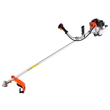 Изображение товара Триммер бензиновый Maxpiler MGT-56A (3,2л.с,56см³, 2-т, диск 40+4 зуб, щиток, ремень, нераз. штанга)