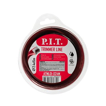 Изображение товара Леска для триммера P.I.T. ATML01-D24M двойной квадрат 15 м 2,4 мм