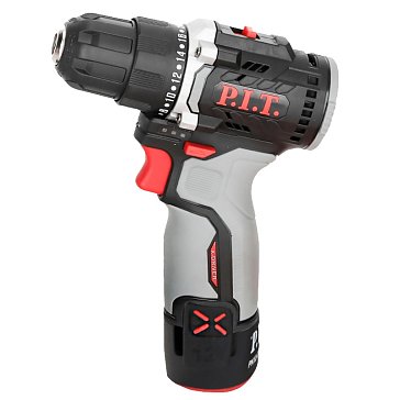 Изображение товара Аккумуляторная бесщёточная дрель P.I.T. PBM12K-10B/1 X-DRIVER 12В 35Нм