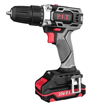 Изображение товара Дрель аккумуляторная P.I.T. PBM20H-10B/1 (20В, 30Нм, патрон 10 мм, 2 ск, 1 акб 2Ач, ЗУ, кейс)