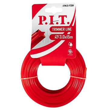 Изображение товара Леска для триммера P.I.T. ATML01-P30M 15 м, диаметр 3 мм, звезда в картонной упаковке