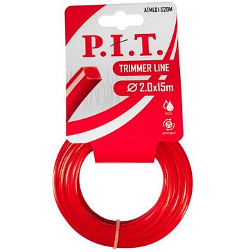 Изображение товара Леска для триммера P.I.T. ATML01-S20M 15 м квадрат 2 мм картон