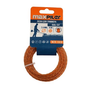 Изображение товара Леска для триммера Maxpiler MLT-12410 2.4 мм 10 м круг крученый орнажевый