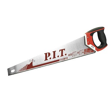 Изображение товара Ножовка по дереву P.I.T. 500 мм 7 TPI сталь 65Г двухкомпонентная рукоятка