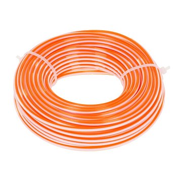 Изображение товара Леска для триммера Maxpiler MLB-12415Z 2.4мм 15м квадрат бело-оранжевая