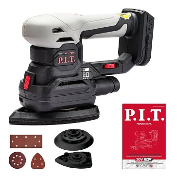 Изображение товара Многофункциональная аккумуляторная шлифмашина P.I.T. PSP20H-187A Solo 20 В 12000 об/мин