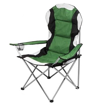 Изображение товара Кресло складное кемпинговое Arizone 42-606001, с держателем для бутылок + чехол, зеленое
