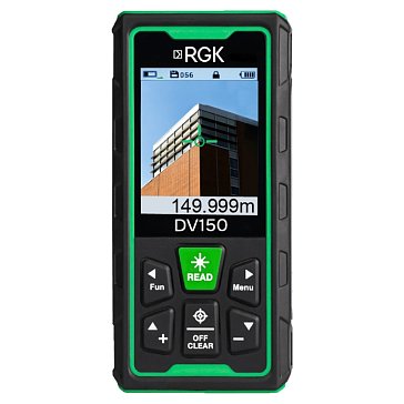 Изображение товара Лазерный дальномер RGK DV150 150м с подсветкой и трекингом для профессионалов