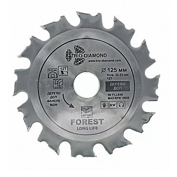 Изображение товара Пильный диск Trio-Diamond FLL846 125х22.23 для дерева