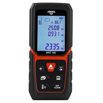 Изображение товара Лазерный дальномер Amo DIST 100 857393, с красным лучом 