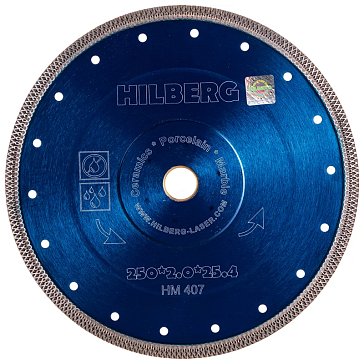 Изображение товара Диск алмазный Trio-Diamond HM407 250х25,4мм турбо для керамогранита