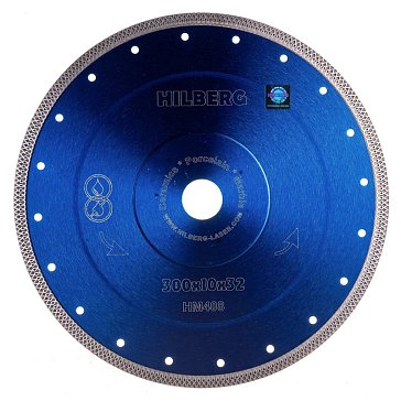 Изображение товара Диск алмазный отрезной Hilberg Турбо ультратонкий х-тип HM408 (300х32/25,4)