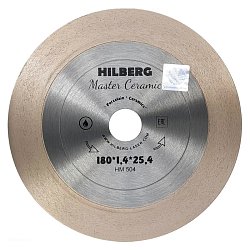Диск алмазный отрезной Hilberg Master Сeramic HM504 (180х25,4)