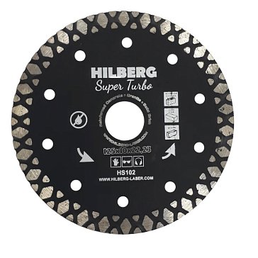Изображение товара Диск алмазный Hilberg Super Turbo HS102, 125х22,23х10 