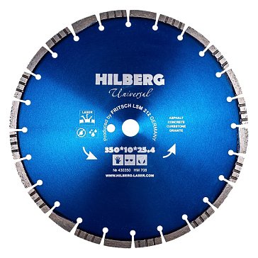 Изображение товара Диск алмазный отрезной Hilberg Universal HM708 (350х25,4)