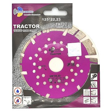 Изображение товара Диск алмазный отрезной Trio-Diamond серия Tractor TR702 (125х22,23х12)