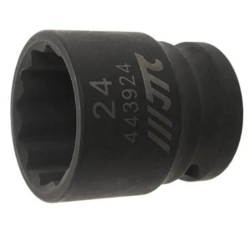 Изображение товара Головка торцевая ударная 12-гранная 24 мм 1/2x38 мм JTC-443924