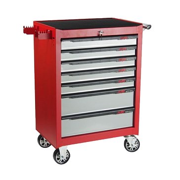 Изображение товара Тележка инструментальная JTC JTC-3931C (7 секций, красная, на колесах)