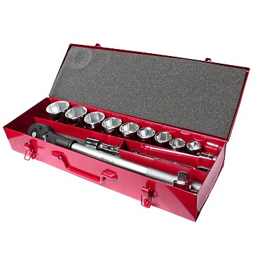 Изображение товара Набор головок торцевых JTC H615M 15 предметов 6-гранных размер 22-50 мм