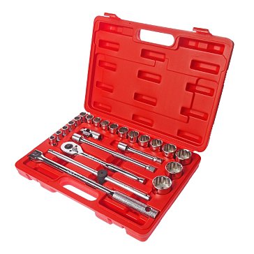 Изображение товара Набор головок 12-гранных торцевых JTC T424B 1/2 дюйма 24 шт металлик