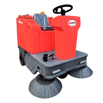 Изображение товара Подметальная машина EVOline SWB 1400 T аккумуляторная с сиденьем без АКБ и ЗУ профессиональная