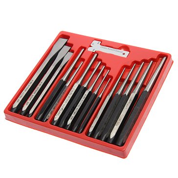 Изображение товара Набор зубил и выколоток JTC JTC-7113, в кейсе, 16 предметов  