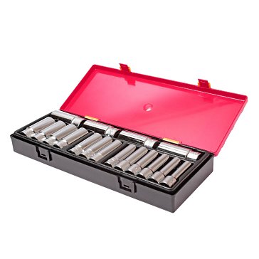 Изображение товара Набор глубоких шестигранных торцевых головок JTC-K4171, 1/2 дюйма, 17шт