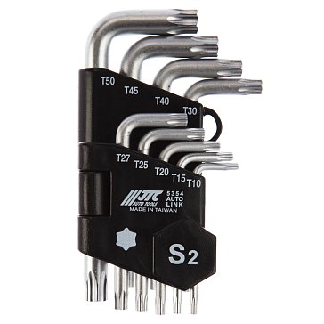 Изображение товара Набор Г-образных ключей Torx JTC JTC-5354 (T10-T50, 9шт)