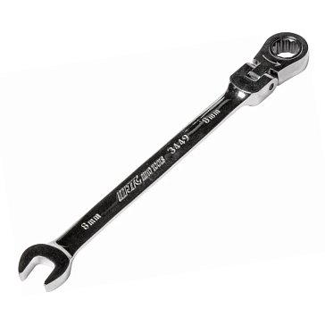 Изображение товара Ключ комбинированный JTC JTC-3449 8 мм трещоточный шарнирный для профессионалов и дома