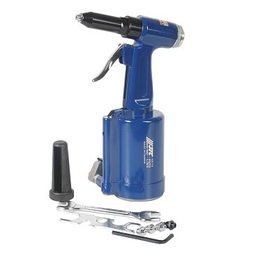 Изображение товара Заклепочник пневматический JTC JTC-5819 (шток 16мм, штуцер 1/4", размеры 170х77х277мм)