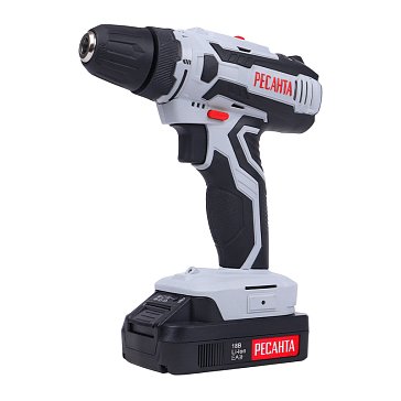 Изображение товара Дрель-шуруповерт аккумуляторная Ресанта ДА-18-2ЛК 75/14/5