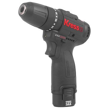 Изображение товара Аккумуляторная ударная дрель-шуруповерт Kress KU362.2 (2xАКБ Li-ion 12 В, 2 Ач, ЗУ, набор аксессуаров, сумка)
