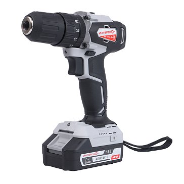 Изображение товара Аккумуляторная ударная дрель шуруповерт Интерскол ДАУ-13/18ВК 18 В 2АКБ