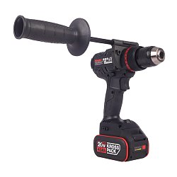 Дрель-шуруповерт аккумуляторная Kress KUC35, ударная, бесщеточная, 20В, 150Нм, 4Ач х2, ЗУ 6А.