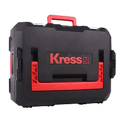 Дрель-шуруповерт аккумуляторная Kress KUC35, ударная, бесщеточная, 20В, 150Нм, 4Ач х2, ЗУ 6А.