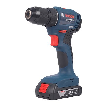 Изображение товара Бесщеточная аккумуляторная дрель-шуруповерт Bosch GSR 185-LI 0.601.9K3.000 (АКБ 2x18В/2Ач, ЗУ, в кейсе)