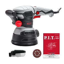 Шлифмашина эксцентриковая P.I.T. PDS125-C1, 430Вт, 125мм подошва, 4000-13500 об/мин