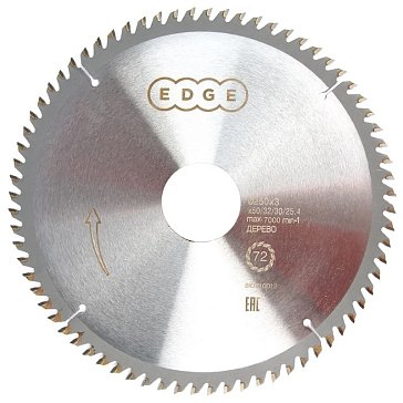 Изображение товара Пильный диск по дереву Edge by Patriot 250 мм 72 зуба чистый рез