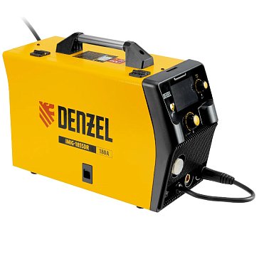 Изображение товара Аппарат инверторный полуавтоматической cварки Denzel IMIG-185SDR 94363, 180 А, ПВ 60%, катушка 5 кг