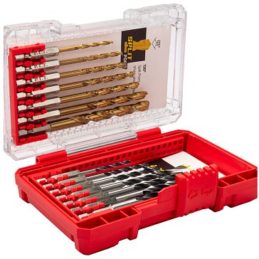 Изображение товара Набор сверл по металлу и дереву P.I.T. DRUA ASET05-0014 14 шт