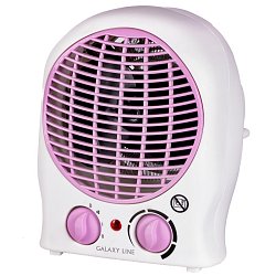 Тепловентилятор Galaxy Line GL 8176 4650067303253, белый с фиолетовым, 2000 Вт