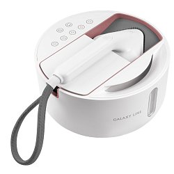Отпариватель Galaxy Line GL 6287 4610092018690, пудровый, ручной, 2500 Вт, контейнер для воды 600 мл, 5 режимов, нагрев 80 с
