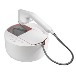 Отпариватель Galaxy Line GL 6287 4610092018690, пудровый, ручной, 2500 Вт, контейнер для воды 600 мл, 5 режимов, нагрев 80 с