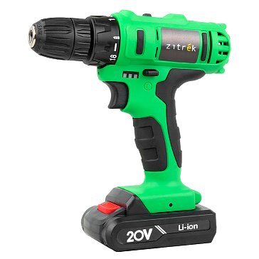 Изображение товара Аккумуляторная дрель-шуруповерт Zitrek Greenpower 20-Li 063-4076 с кейсом