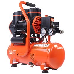 Компрессор поршневой Patriot KDS 190 F10 526302410, безмасляный, 190 л/мин, 0,95 кВт, 8 бар, 10 л, 2800 об/мин, быстросъем 1/4