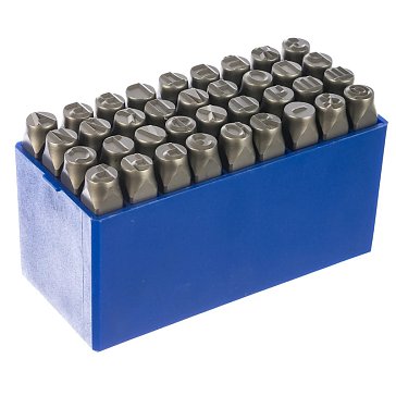 Изображение товара Клейма буквенные JTC JTC-JW0915-8 из стали CR-V 8 мм HRC 60+ - надежные монтажные клейма