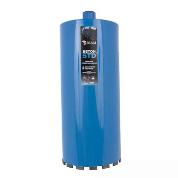 Изображение товара Сверло алмазное сегментное Diam 310119, мокрое, 200х450х14х1, 1/4 UNC, бетон 